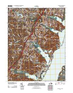 Quantico 2011 topographic map thumbnail
