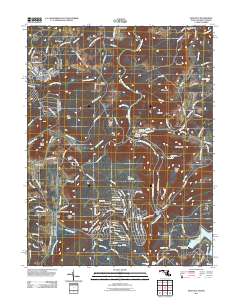 Sang Run 2011 topographic map thumbnail