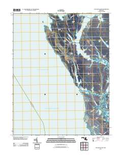 Taylors Island 2011 topographic map thumbnail
