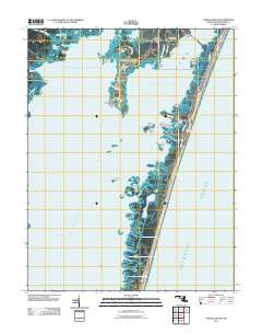 Tingles Island 2011 topographic map thumbnail