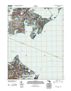 Sparrows Point 2011 topographic map thumbnail