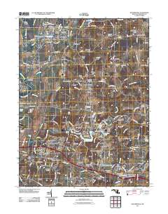 Walkersville 2011 topographic map thumbnail