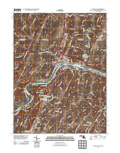 Hancock 2011 topographic map thumbnail