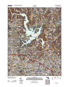 Towson 2011 topographic map thumbnail