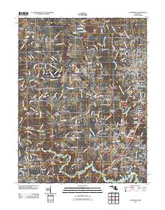 Clarksville 2011 topographic map thumbnail