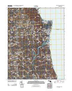 North Beach 2011 topographic map thumbnail