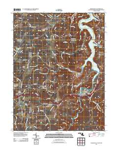 Friendsville 2011 topographic map thumbnail
