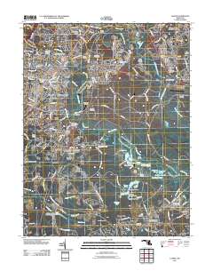 Laurel 2011 topographic map thumbnail
