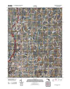Hagerstown 2011 topographic map thumbnail