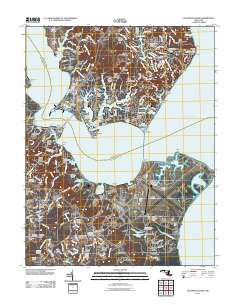 Solomons Island 2011 topographic map thumbnail