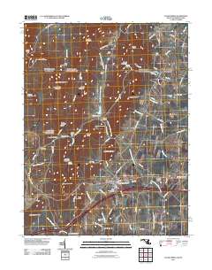 Clear Spring 2011 topographic map thumbnail