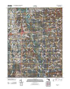 Bowie 2011 topographic map thumbnail