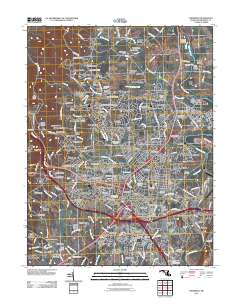 Frederick 2011 topographic map thumbnail