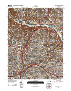 Falls Church 2011 topographic map thumbnail