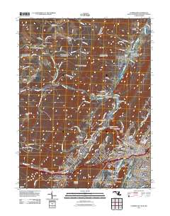 Cumberland 2011 topographic map thumbnail