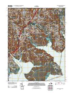 Fort Belvoir 2011 topographic map thumbnail