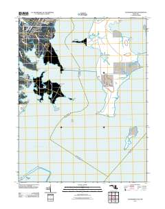Gunpowder Neck 2011 topographic map thumbnail