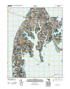 Kent Island 2011 topographic map thumbnail