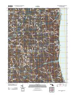 Prince Frederick 2011 topographic map thumbnail