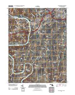 Williamsport 2011 topographic map thumbnail