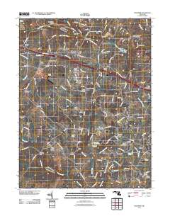 Woodbine 2011 topographic map thumbnail