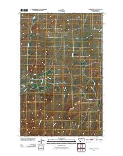 Barber Butte 2011 topographic map thumbnail