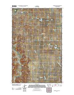 Barber Coulee 2011 topographic map thumbnail