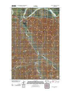Dugout Creek 2011 topographic map thumbnail
