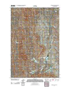 Brown Coulee 2011 topographic map thumbnail