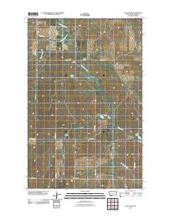 Elm Coulee 2011 topographic map thumbnail