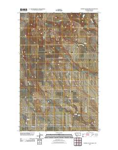 Fivemile Coulee West 2011 topographic map thumbnail