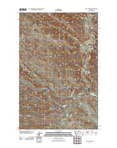 Flat Coulee 2011 topographic map thumbnail