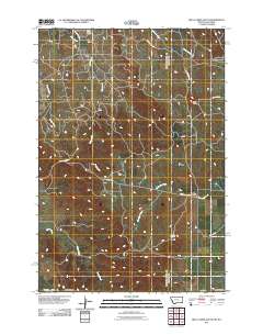 Belle Creek South 2011 topographic map thumbnail