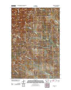 Brusett 2011 topographic map thumbnail
