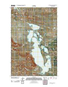 Freezeout Lake 2011 topographic map thumbnail