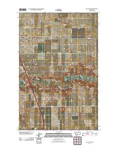 Dutton NW 2011 topographic map thumbnail