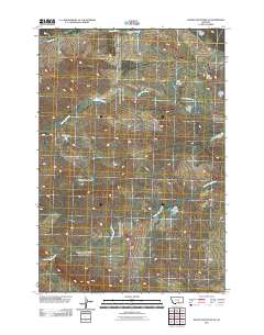 Woody Mountain SE 2011 topographic map thumbnail