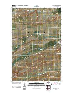 Dupuyer West 2011 topographic map thumbnail