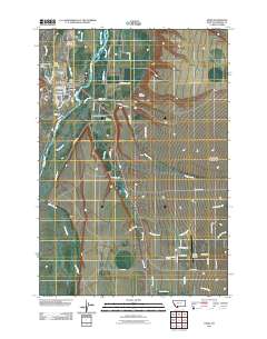 Ennis 2011 topographic map thumbnail