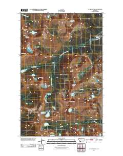 Cut Bank Pass 2011 topographic map thumbnail