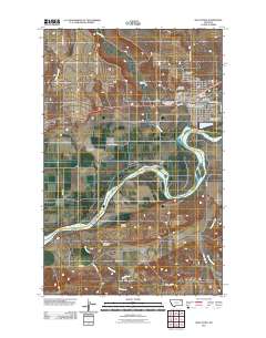 Wolf Point 2011 topographic map thumbnail