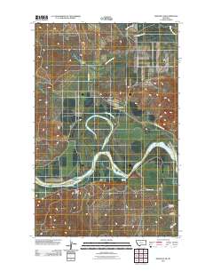 Bainville SW 2011 topographic map thumbnail