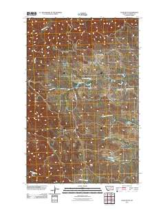 Chalk Butte 2011 topographic map thumbnail