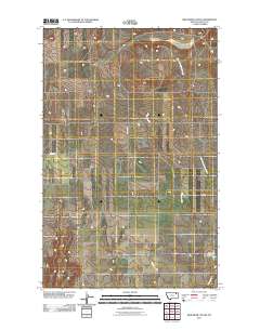 Milk River Coulee 2011 topographic map thumbnail