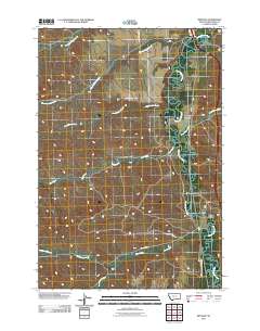 Benteen 2011 topographic map thumbnail