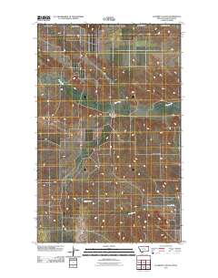 Flaherty Coulee 2011 topographic map thumbnail