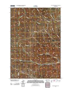 Cook Creek Butte 2011 topographic map thumbnail