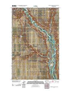 Ninemile Coulee East 2011 topographic map thumbnail