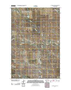Calamity Coulee 2011 topographic map thumbnail