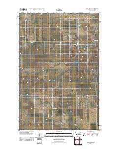 Gady Coulee 2011 topographic map thumbnail